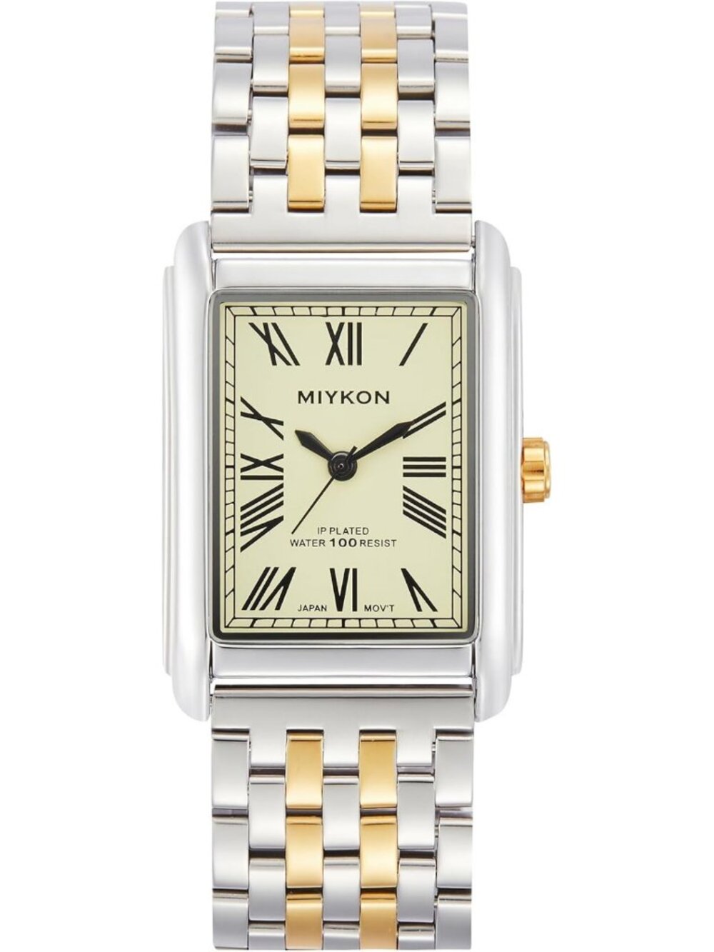 Vintage Men’s Tank Dress Watch - Stainless Steel Bracelet, Water Resistant